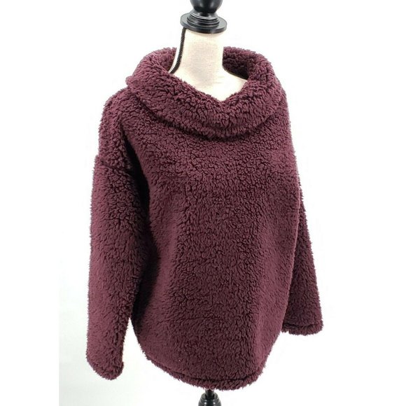 ^ A New Day Women's Large Long Sleeve Sherpa Turtleneck - Picture 1 of 8